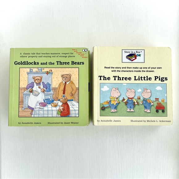 The Three Little Pigs Story in a Box Board Book Stand Up Characters & Houses Toy - Picture 11 of 12